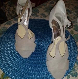 Michael Kors Grey Suade 5" Heels